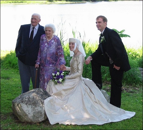 Grandma and grandpa at my wedding in 2001.